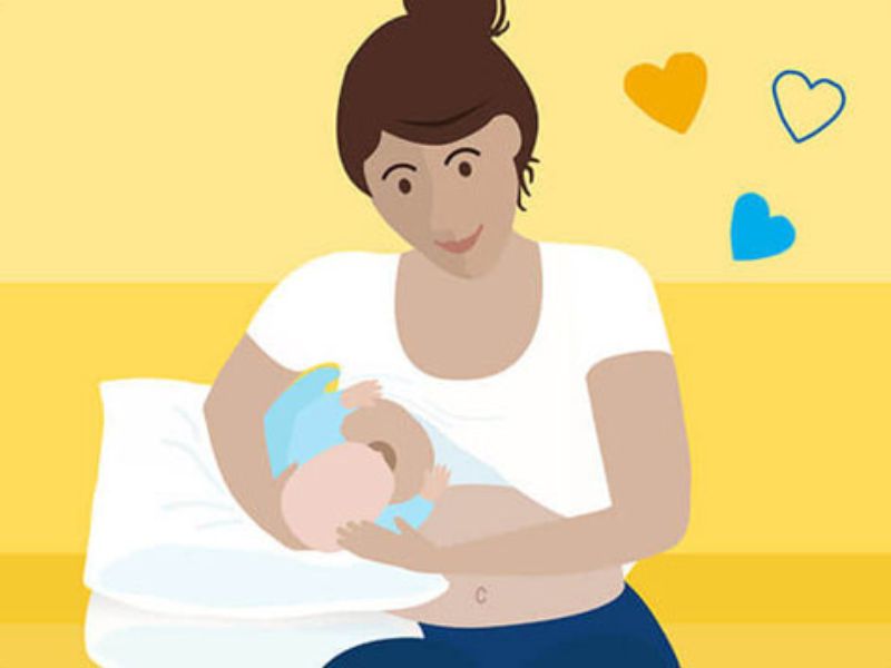 نحوه صحیح شیردهی نوزاد: نگه داشتن توپ راگبی